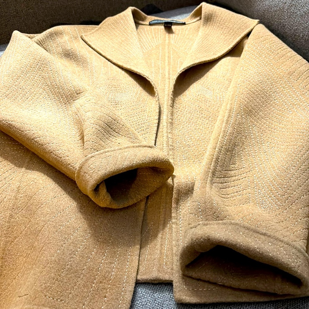 Linda Allard for Ellen Tracy wool unlined jacket